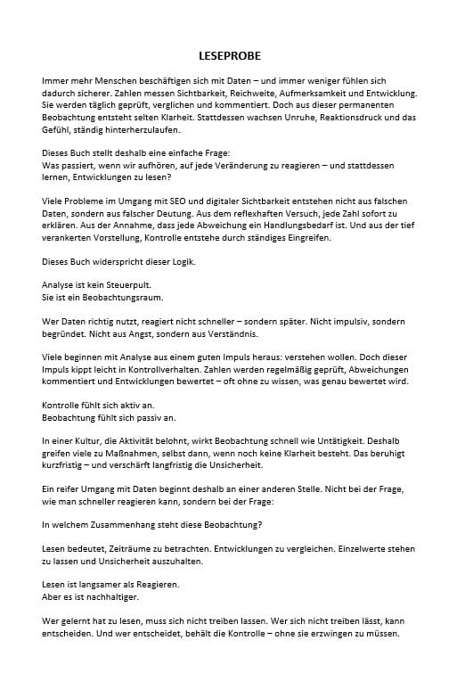 Leseprobe Sichtbarkeit Band 3 DE